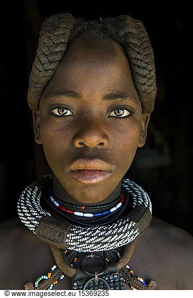 Pretty Himba girl Pretty Himba girl, Portrait, Kaokoland, Namibia ...