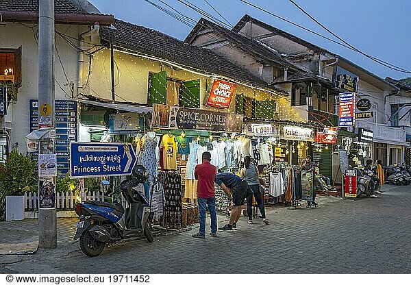 Princess Street  Fort Kochi  Cochin  Kerala  India  Asia
