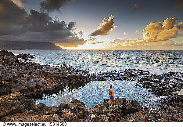 Princeville  Queens Baths  Insel Kauai  Hawaii  Vereinigte Staaten von Amerika  Nord-Amerika