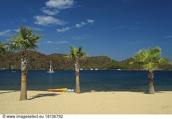 Privatstrand des D-Hotel Maris bei Marmaris  türkische Ägäis  türkische Ägäis  Türkei  Asien