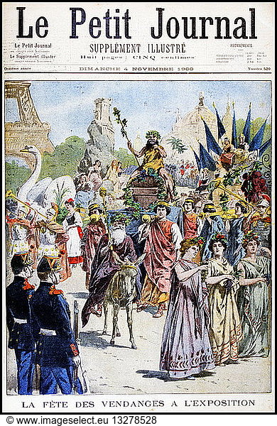 Procession celebrating the grape harvest  at the Exposition Universelle of 1900