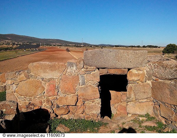 Protohistóricas ruins of Hijovejo  Badajoz  Extremadura  Spain