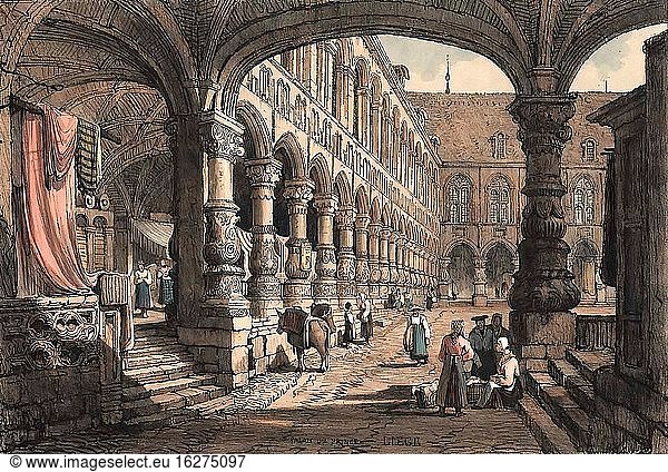 Prout Samuel - Palais Du Prince - LI?ge - Britische Schule - 19. Jahrhundert.