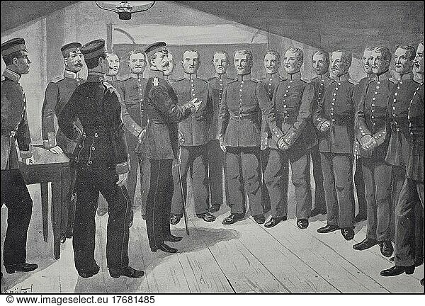 Prussian Army  Instruction for the Soldiers  Berlin  Germany  ca 1900  digitally restored reproduction from a 19th century original  exact date unknown  Europe
