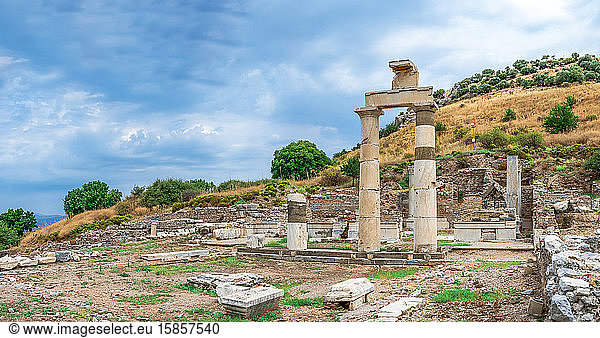 Prytaneion-Ruinen im antiken Ephesus  Türkei