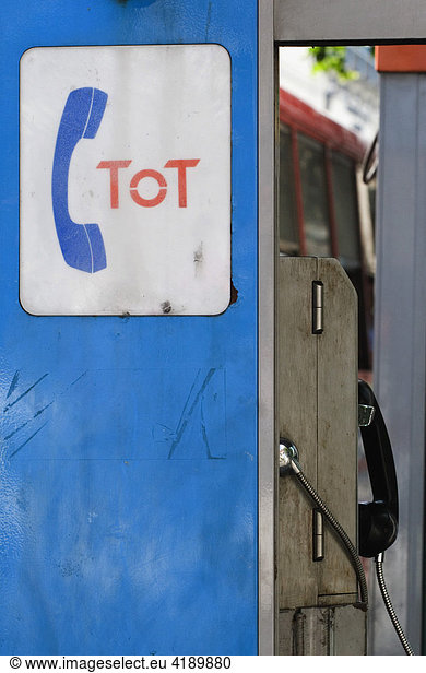 Public callbox of TOT in Thailand
