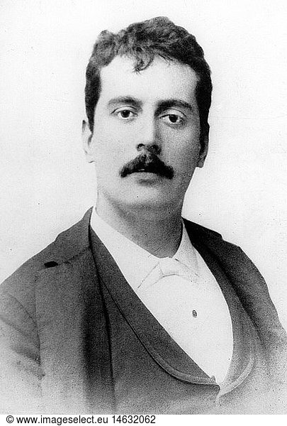 Puccini  Giacomo  22.12.1858 - 29.11.1924  ital. Musiker (Komponist)  Portrait  1889