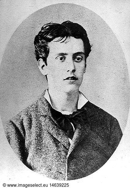 Puccini  Giacomo  22.12.1858 - 29.11.1924  ital. Musiker (Komponist)  Portrait  1876
