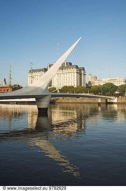 Puente de la Mujer (Bridge of the Woman)  Puerto Madero  Buenos Aires  Argentina  South America