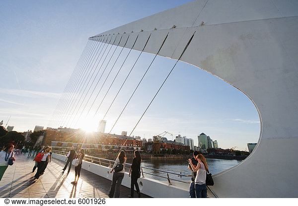 Puente de la Mujer  Buenos Aires  Argentina  South America
