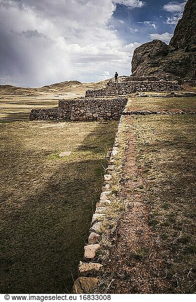 Pukara Inka-Ruinen in Pucara  Region Puno  Peru