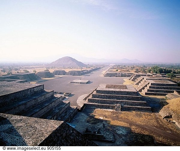 Pyramide der Sonne  Ruinen von den alten Pre-Aztec Stadt Teotihuacán. Mexiko