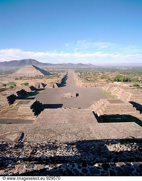 Pyramide der Sonne  Ruinen von den alten Pre-Aztec Stadt Teotihuacán. Mexiko