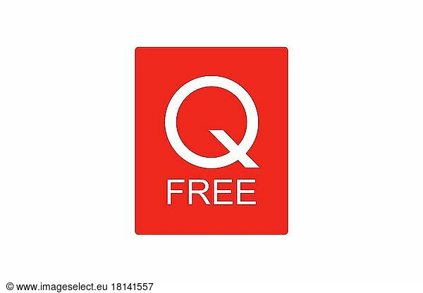 Q Free  Logo  Weißer Hintergrund
