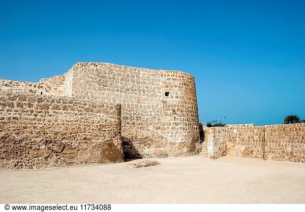 Qal at al-Bahrain (Bahrain Fort Portuguese Fort). Bahrain United Arab Emirates.