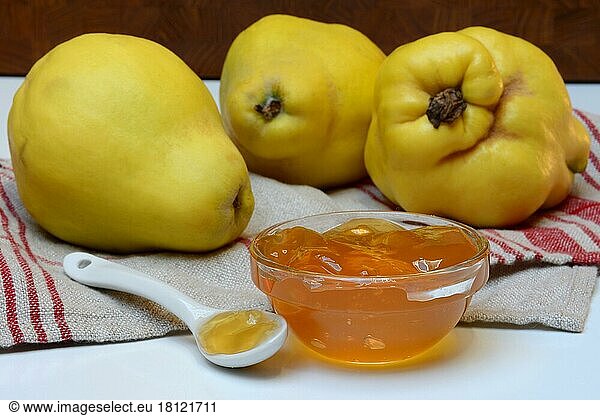 Quince jelly in shell  quince  Cydonia oblonga