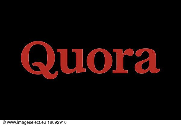 Quora  Logo  Black background