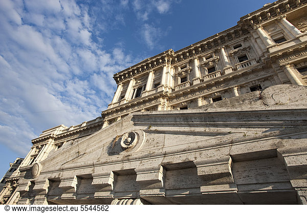 Rückseite des Palazzo di Giustizia  Justizpalast  Rom  Italien  Europa