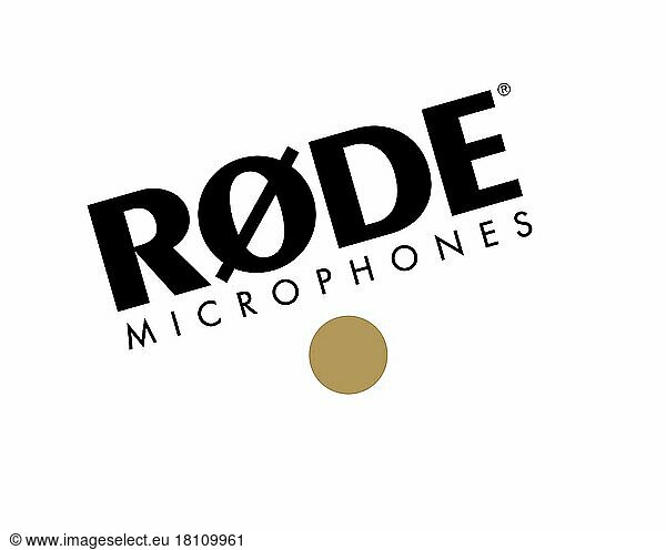 Røde Microphones  Rotated Logo  White Background