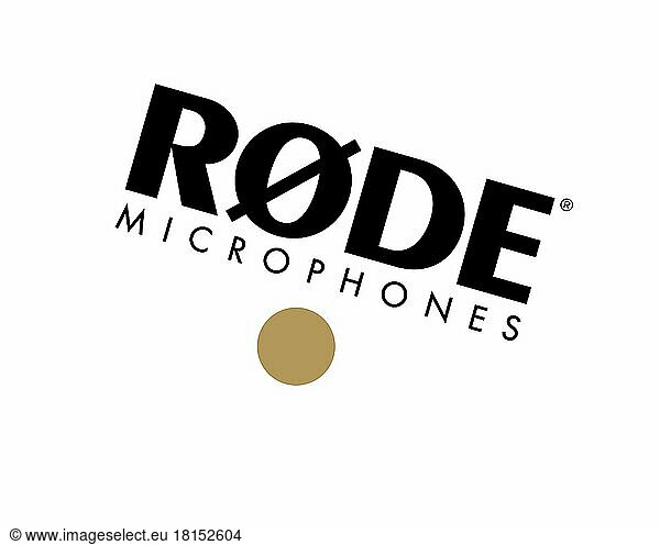 Røde Microphones  rotated logo  white background B