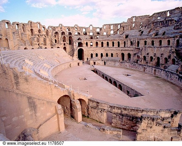 Römische Amphitheater. El Jem. Tunesien.