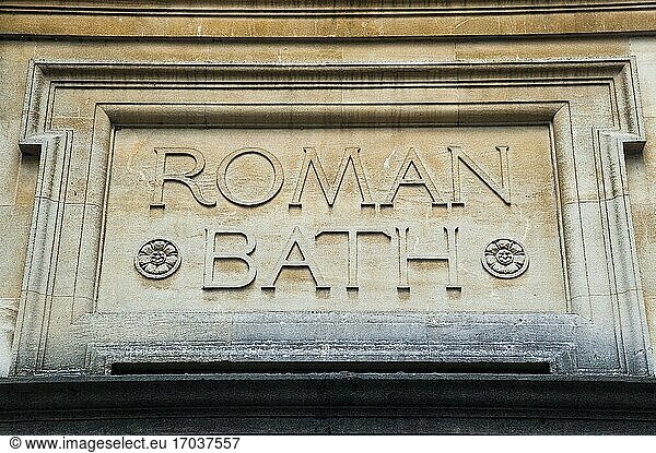 Römische Bäder  Bath  Avon & Somerset  England  Vereinigtes Königreich  Europa