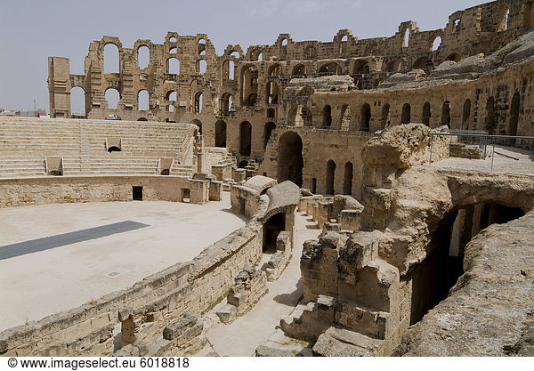 Römische Kolosseum  El Jem  UNESCO World Heritage Site  Tunesien  Nordafrika  Afrika