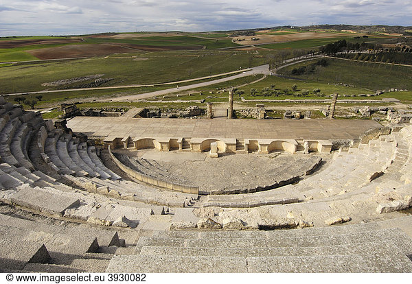 Römische Stadt  archäologische Ausgrabungsstätte von SegÛbriga  Saelices  Cuenca  Kastilien-La Mancha  Spanien  Europa