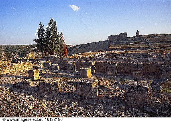 Römische Stadt. Archäologische Fundstätte Valeria  Provinz Cuenca  Kastilien-La Mancha  Spanien.