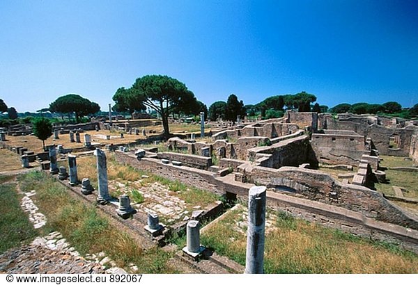 Römischen Ruinen von Ostia. Italien
