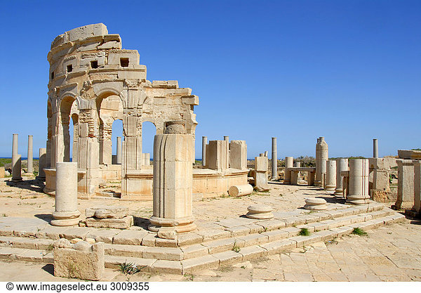 Römischer Marktplatz Leptis Magna Libyen