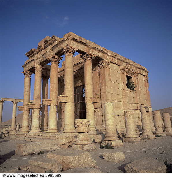 Römischer Tempel des Baal-Shamine  aus 23 n. Chr.  Palmyra  UNESCO World Heritage Site  Syrien  Naher Osten