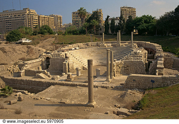 Römisches Amphitheater  Alexandria  Ägypten  Nordafrika  Afrika