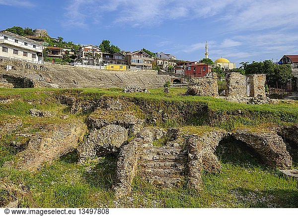 Römisches Amphitheater  Durres  Durrës  Albanien  Europa