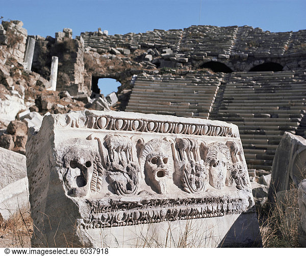 Römisches Amphitheater  Side  Türkei  Kleinasien  Eurasia