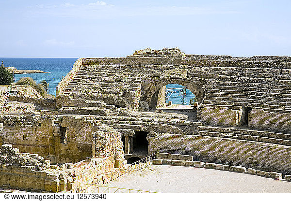 Römisches Amphitheater Tarragona Katalonien Spanien 2007. Künstler: Samuel Magal