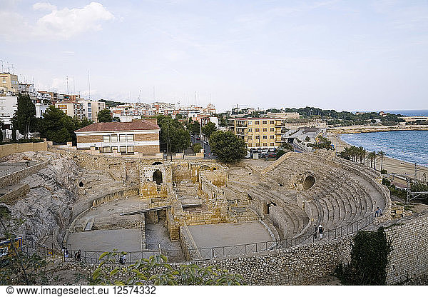 Römisches Amphitheater Tarragona Katalonien Spanien 2007. Künstler: Samuel Magal