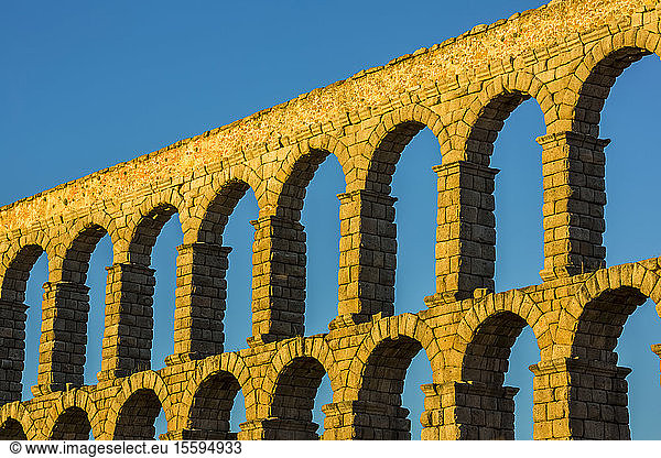 Römisches Aquädukt von Segovia; Segovia  Kastilien und Leon  Spanien
