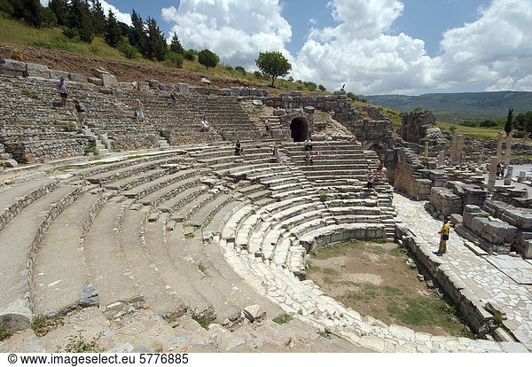 Römisches Theater,  antike Stadt Ephesos,  Efes,  Türkei,  Westasien