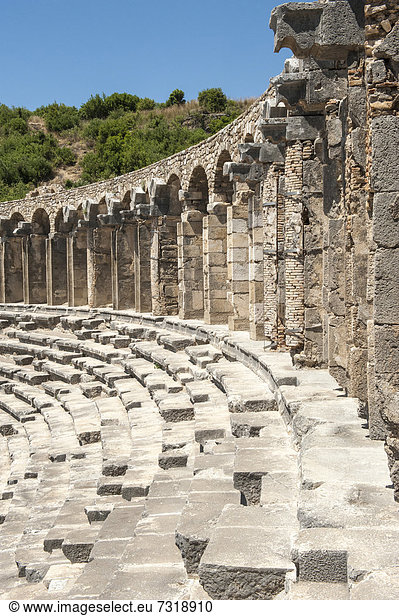 Römisches Theater in Aspendos  Provinz Antalya  Türkei
