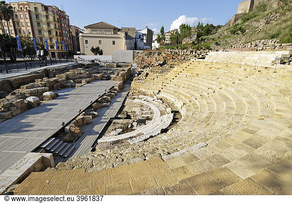 Römisches Theater  Malaga  Andalusien  Spanien  Europa