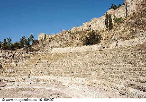 Römisches Theater  Provinz Málaga  Andalusien  Spanien  Europa