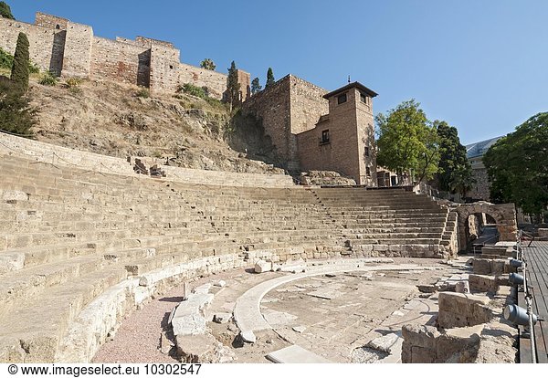 Römisches Theater  Provinz Málaga  Andalusien  Spanien  Europa