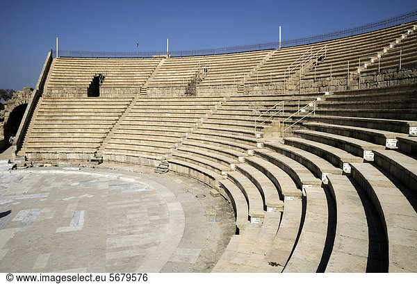 Römisches Theater von Caesarea  Israel  Naher Osten