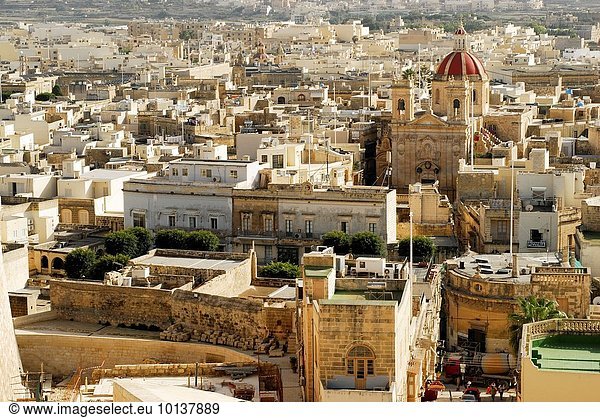 Rabat Hauptstadt Stadt Ansicht Basilikum Malta Rabat