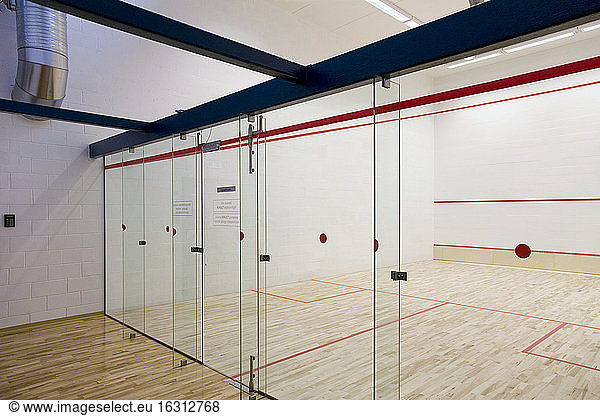 Racquetball-Platz Glastrennwand