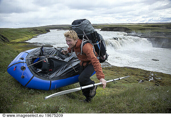 Rafting the Thjorsa (Thjorsa) River in Central Iceland