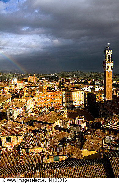Rainbow over Siena