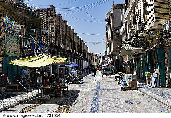 Rashid Street  Altstadt von Bagdad  Irak  Naher Osten