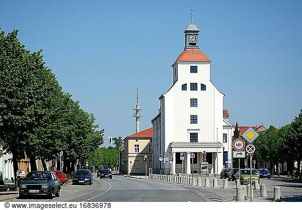 Rathaus der Stadt Treuenbrietzen im Fläming in Brandenburg - Deutschland.